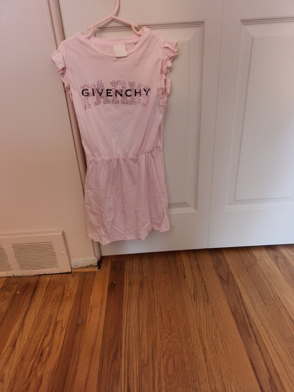 Givenchy Girls' Pink Logo Tee Dress Size 8